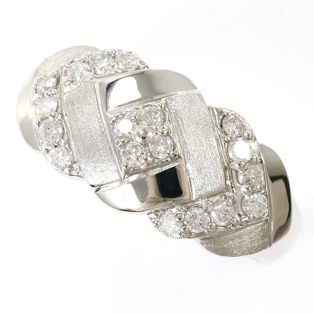 VINTAGE Silver Diamond Ring